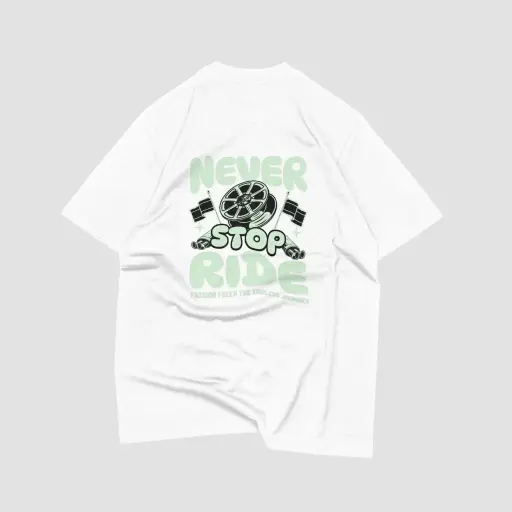 NEVER OVERSIZED BACKPRINT TSHIRT